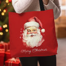 Recherche de santa claus tote bags Rouge