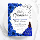 Recherche de bleu royal et argent invitations Pour elle