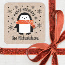 Recherche de pingouins mignons autocollants Xmas
