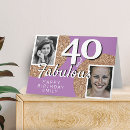 Recherche de 40 ans vœux cartes Noir