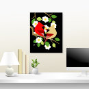 Recherche de cardinal painting toiles Fleurs