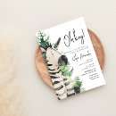 Recherche de zèbre invitations Fille