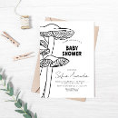 Recherche de silhouette baby shower invitations Aquarelle
