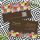 Recherche de motif de marguerite cartes visite Floral