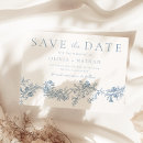 Recherche de vintage save the dates Bleu