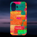 Recherche de couleur vive iphone coques Géométrique