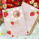 Recherche de strawberry 1ans anniversaire invitations Petite fille