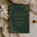 Recherche de vert de feuille invitations Minimaliste