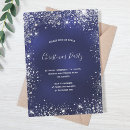 Recherche de fête de bleue noël invitations Argent