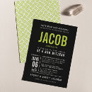 Recherche de vert et noir invitations Moderne