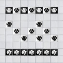 Recherche de pattes de chat carreaux Noir