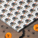 Recherche de halloween papier mousseline Orange et noir
