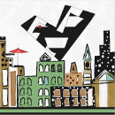 Recherche de ville dessous de verres Paysage urbain