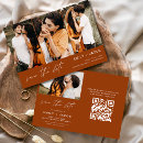 Recherche de burnt orange save the dates Moderne