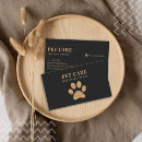 Recherche de service toilettage cartes visite Customer