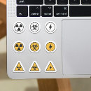 Recherche de radioactive symbol autocollants Danger