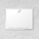 Recherche de papeterie de monogramme blocsnotes Élégant