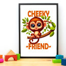Recherche de singe drôle posters Heureux
