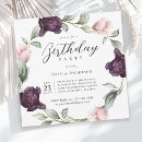 Recherche de son aquarelle florale invitations Moderne