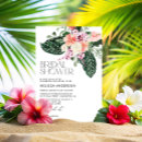 Recherche de douche nuptiale tropicale invitations Feuille de palme
