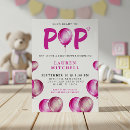 Recherche de hot pink baby shower invitations Ballon