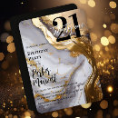 Recherche de or et blanc invitations Élégant et moderne