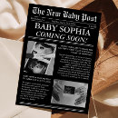 Recherche de unique baby shower invitations Noir et blanc