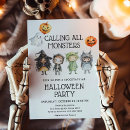 Recherche de monstre halloween invitations Toute personne