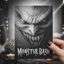 Recherche de fantomatique invitations Noir et blanc