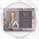 Recherche de pink gold 50th anniversaire invitations Fête du 50e anniversaire