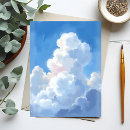 Recherche de nuages blancs cartes postales Bleu