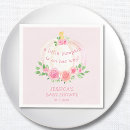 Recherche de pink baby shower serviettes Aquarelle