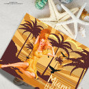 Recherche de coucher du soleil de miami cartes postales Palmiers
