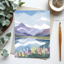 Recherche de peinture de montagne cartes postales Lac