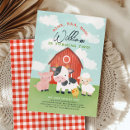 Recherche de oink baa moo anniversaire invitations Anniversaire de barnyard