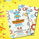 Recherche de petit robot invitations Garçon
