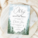 Recherche de forêt baby shower invitations Aquarelle