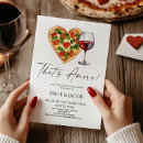 Recherche de pizza répétition dîner invitations Minimaliste