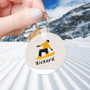 Recherche de snowboard porteclés Illustration