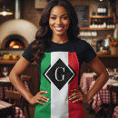 Recherche de rouge sur le blanc tabliers Drapeau italien