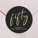 Recherche de 50th birthday party autocollants Moderne
