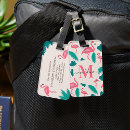 Recherche de flamingo bagages étiquettes Mignon