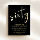 Recherche de 60 ans anniversaire invitations Chic