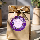 Recherche de monogramme vintage autocollants Floral