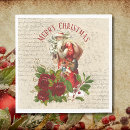 Recherche de vintage santa claus serviettes Rustique