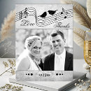 Recherche de mariage de musique cartes postales Noir et blanc