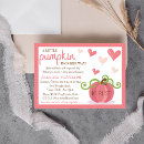 Recherche de halloween baby shower fille invitations Petit citrouille