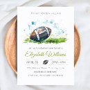 Recherche de football baby shower invitations Minimaliste