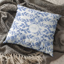 Recherche de style asiatique coussins Bleu