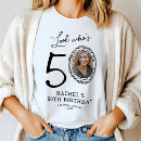 Recherche de pour le cinquantième anniversaire tshirts Noir et blanc